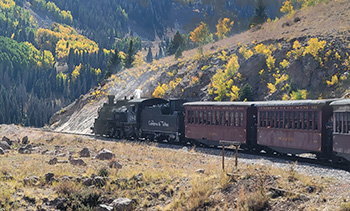 Cumbres/Toltec Railroad from Antonito, CO to Chama, NM